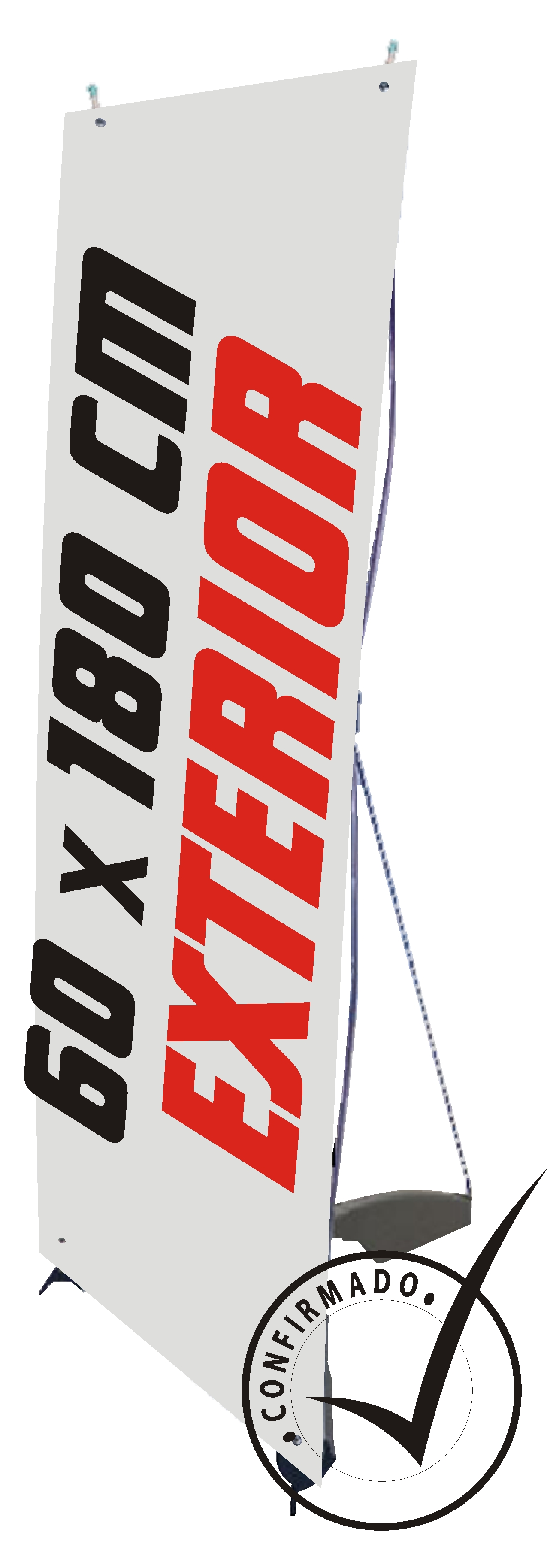 banner exterior con base rellenable